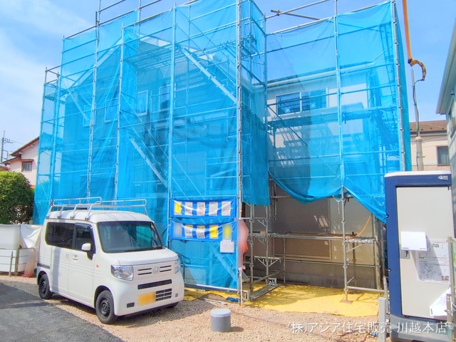 埼玉県川越市大字寺尾の新築戸建てシート写真 2025年5月14日撮影