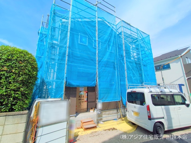 埼玉県川越市大字寺尾の新築戸建てシート写真 2025年5月14日撮影
