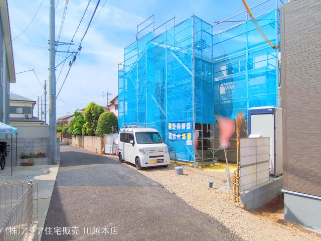 埼玉県川越市大字寺尾の新築戸建てシート写真 2025年5月14日撮影
