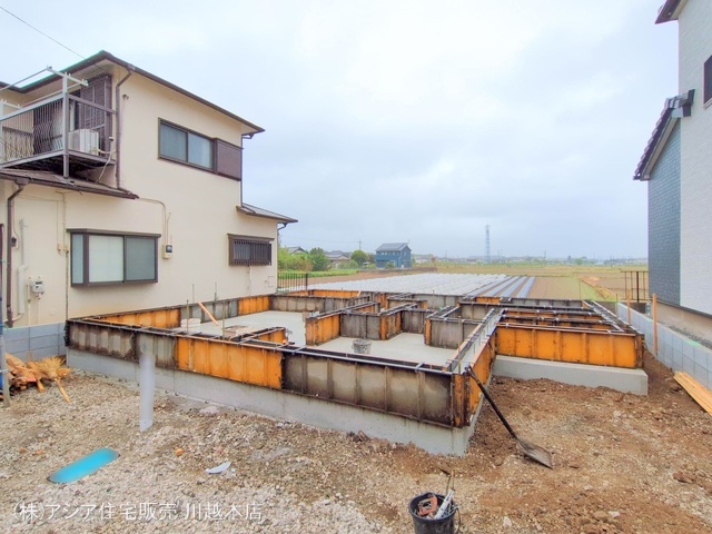 埼玉県川越市大字山城の新築戸建て基礎写真 2025年4月22日撮影