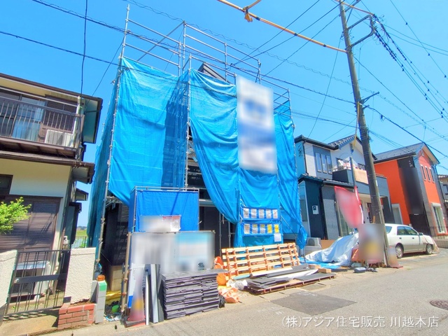 埼玉県川越市大字山城の新築戸建てシート写真 2025年6月4日撮影