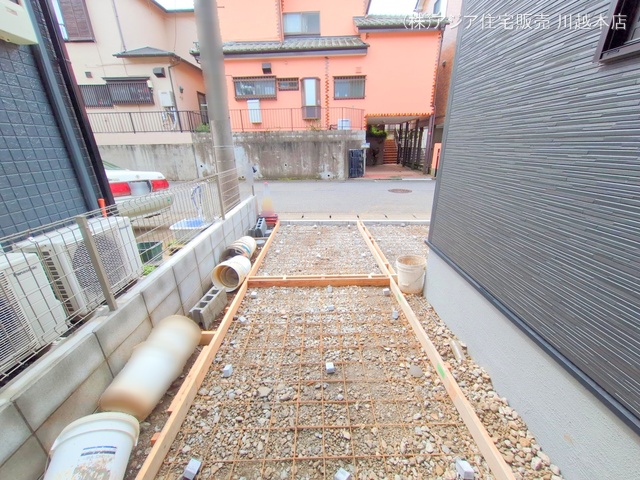 埼玉県川越市大字山城の新築戸建て外構写真 2025年6月25日撮影