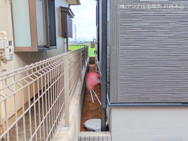 埼玉県川越市大字山城の新築戸建て外構写真 2025年6月25日撮影