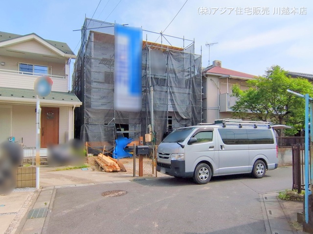埼玉県川越市月吉町の新築戸建てシート写真 2025年5月14日撮影