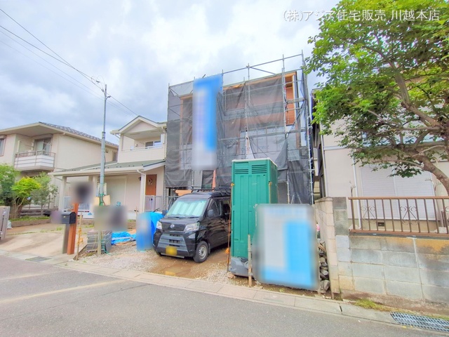 埼玉県川越市月吉町の新築戸建てシート写真 2025年6月3日撮影