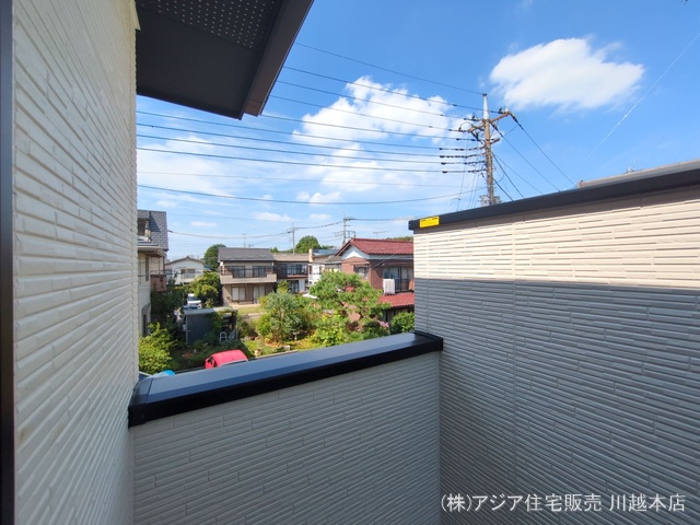 埼玉県川越市大字今福の新築戸建てバルコニー写真 2025年8月28日撮影
