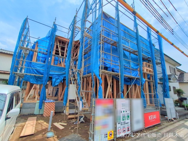埼玉県川越市大字今福の新築戸建て上棟写真 2025年5月14日撮影