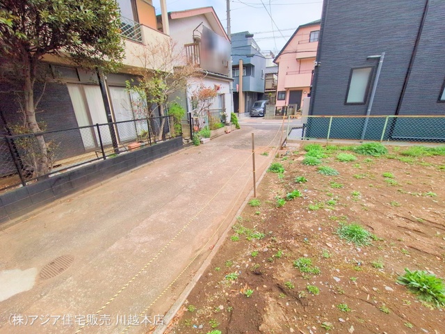埼玉県川越市熊野町の新築戸建て更地・土地写真 2025年3月27日撮影