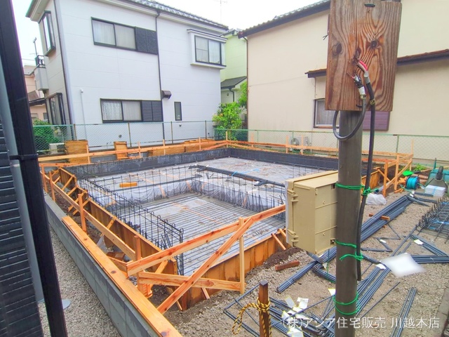 埼玉県川越市熊野町の新築戸建て基礎写真 2025年4月22日撮影