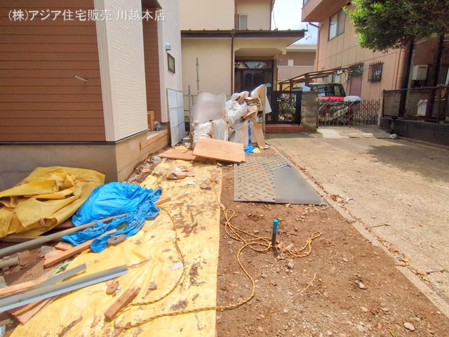埼玉県川越市熊野町の新築戸建て外構写真 2025年6月15日撮影