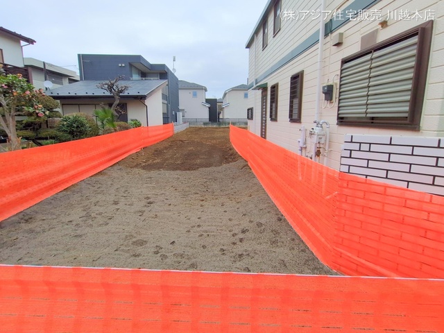 埼玉県川越市大字的場の新築戸建て更地・土地写真 2025年3月27日撮影