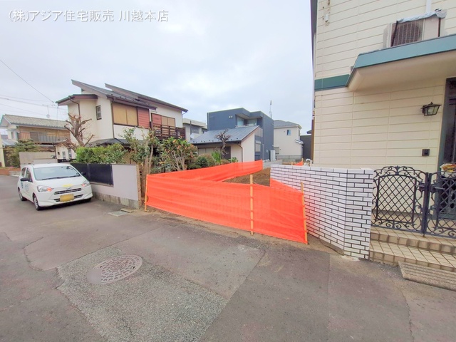 埼玉県川越市大字的場の新築戸建て更地・土地写真 2025年3月27日撮影