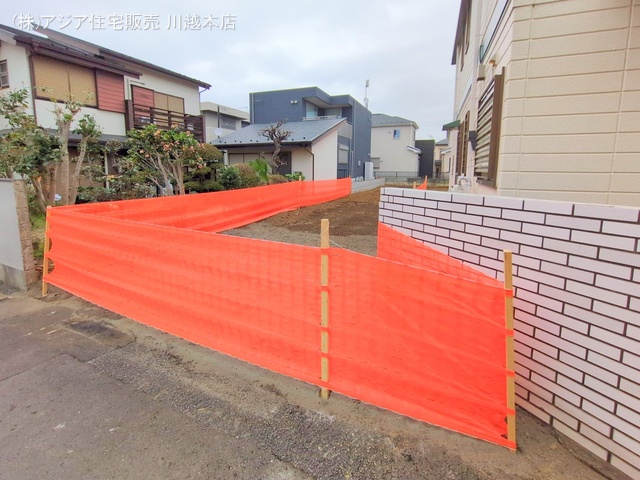 埼玉県川越市大字的場の新築戸建て更地・土地写真 2025年3月27日撮影