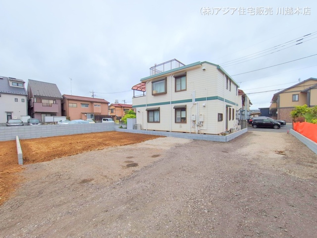 埼玉県川越市大字的場の新築戸建て更地・土地写真 2025年4月22日撮影