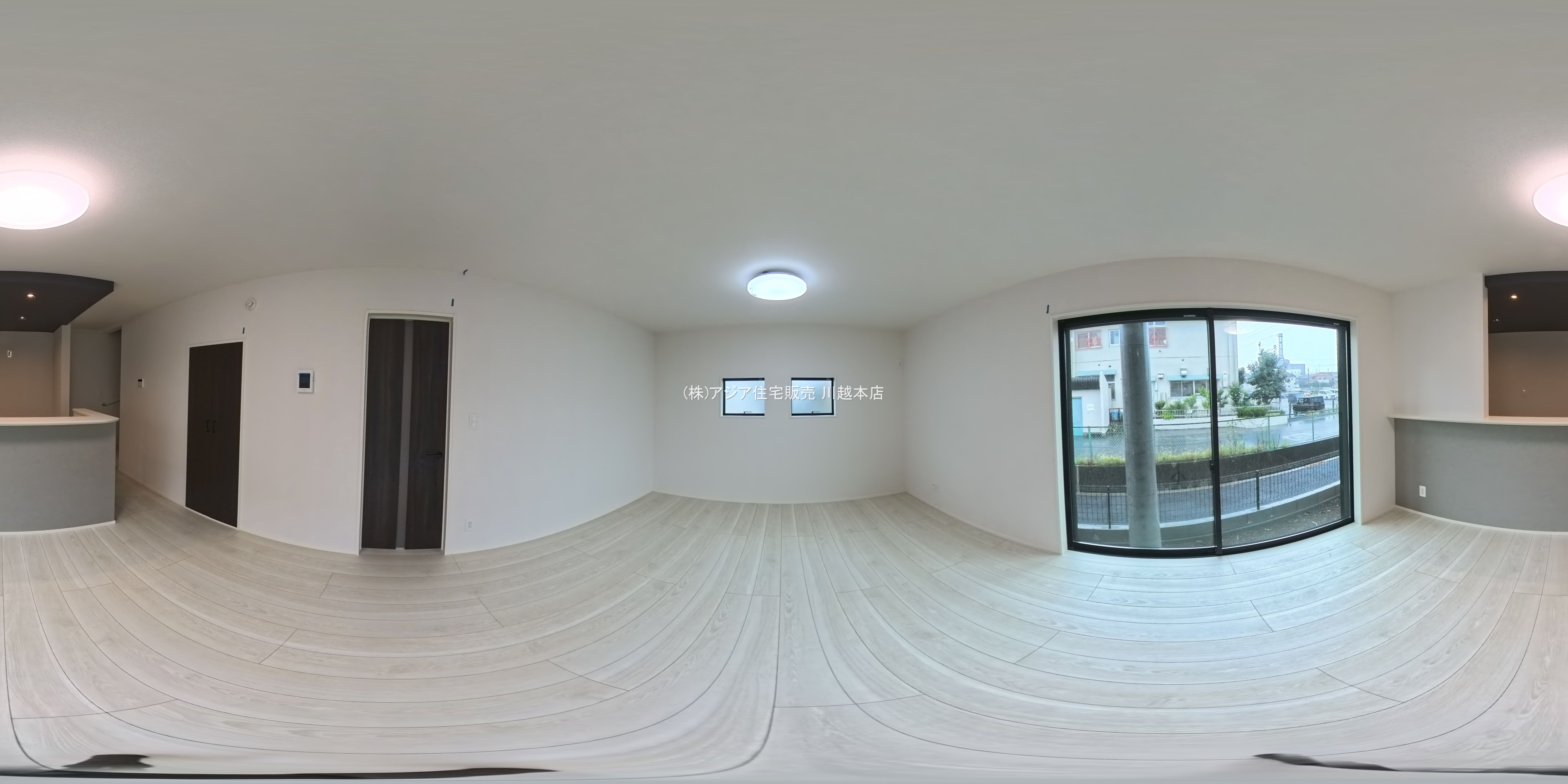 埼玉県川越市小仙波町２丁目の新築戸建てパノラマ（リビング）写真 2025年9月3日撮影