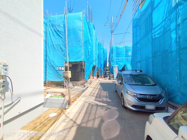 埼玉県川越市小仙波町２丁目の新築戸建てシート写真 2025年4月20日撮影