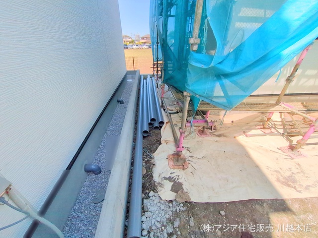 埼玉県川越市小仙波町２丁目の新築戸建てシート写真 2025年4月20日撮影