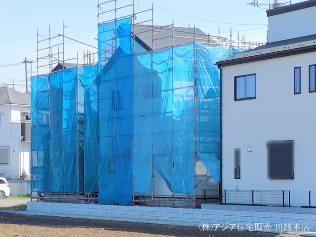 埼玉県川越市小仙波町２丁目の新築戸建てシート写真 2025年4月20日撮影