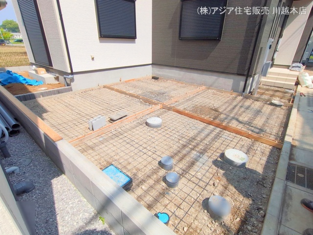埼玉県川越市小仙波町２丁目の新築戸建て外構写真 2025年5月14日撮影
