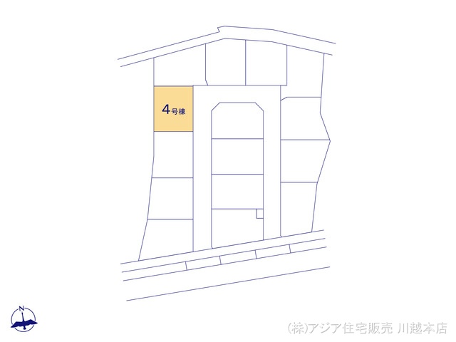 埼玉県川越市小仙波町2丁目の新築戸建て全体区画図 ※図面と異なる場合は現況を優先