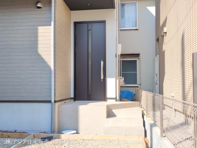 埼玉県坂戸市千代田２丁目の新築戸建て外構写真 2025年8月18日撮影