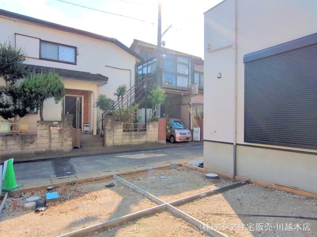埼玉県坂戸市千代田２丁目の新築戸建て外構写真 2025年8月18日撮影