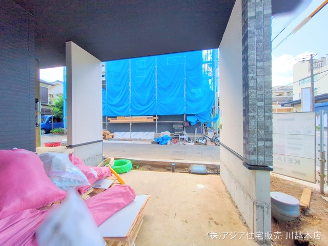 埼玉県川越市熊野町の新築戸建て外構写真 2025年7月29日撮影