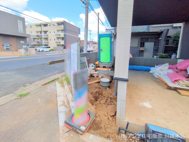 埼玉県川越市熊野町の新築戸建て外構写真 2025年7月29日撮影