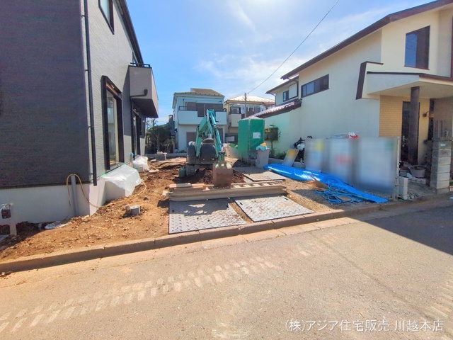 埼玉県狭山市広瀬台１丁目の新築戸建て外構写真 2025年7月17日撮影