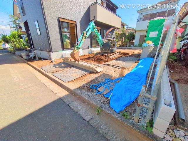 埼玉県狭山市広瀬台１丁目の新築戸建て外構写真 2025年7月17日撮影