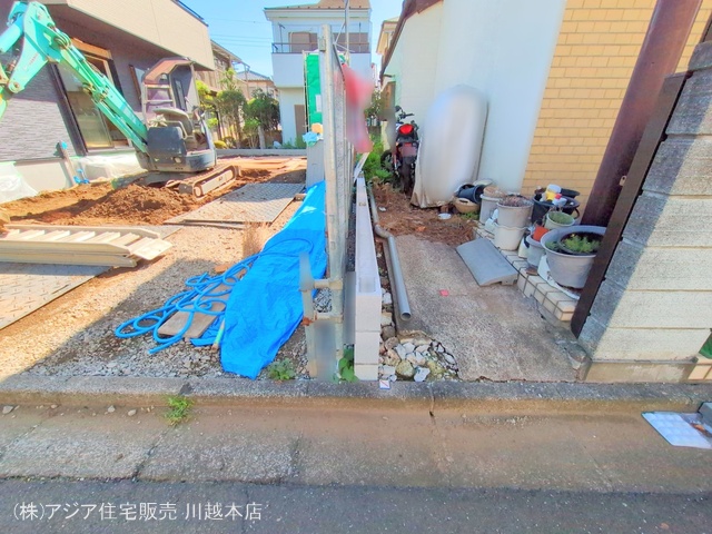 埼玉県狭山市広瀬台１丁目の新築戸建て外構写真 2025年7月17日撮影