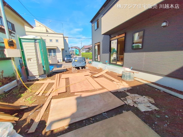 埼玉県狭山市広瀬台１丁目の新築戸建て外構写真 2025年7月17日撮影