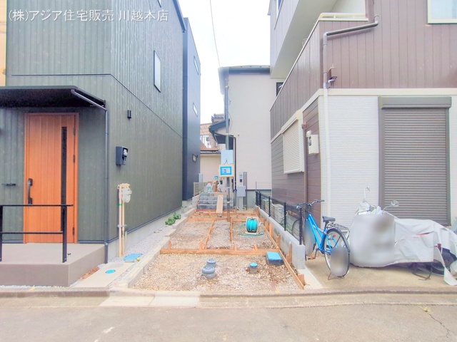 埼玉県ふじみ野市南台２丁目の新築戸建て外構写真 2025年7月15日撮影