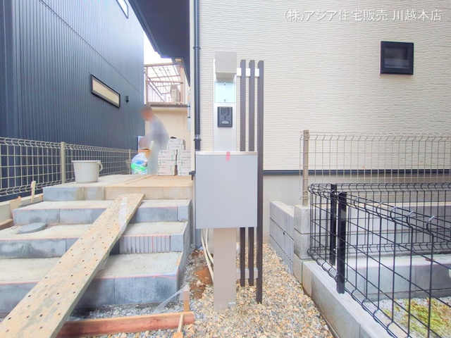 埼玉県ふじみ野市南台２丁目の新築戸建て外構写真 2025年7月15日撮影