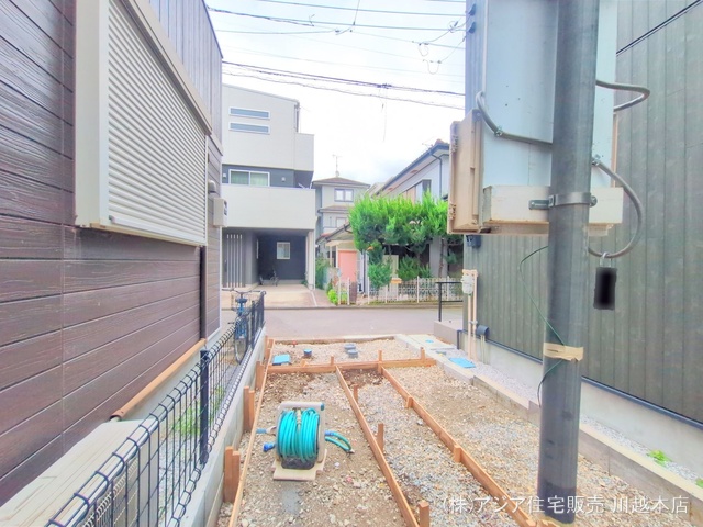 埼玉県ふじみ野市南台２丁目の新築戸建て外構写真 2025年7月15日撮影