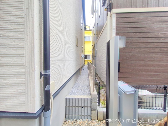 埼玉県ふじみ野市南台２丁目の新築戸建て外構写真 2025年7月15日撮影