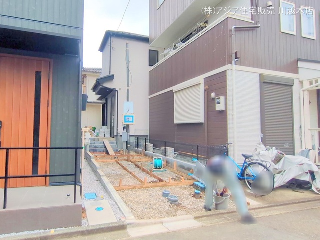 埼玉県ふじみ野市南台２丁目の新築戸建て外構写真 2025年7月15日撮影