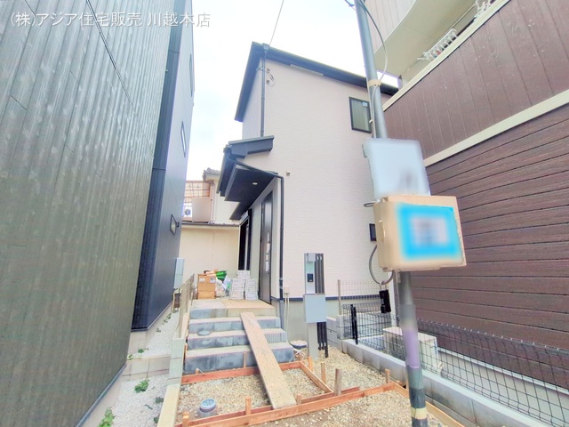 埼玉県ふじみ野市南台２丁目の新築戸建て外構写真 2025年7月15日撮影