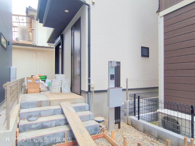 埼玉県ふじみ野市南台２丁目の新築戸建て外構写真 2025年7月15日撮影