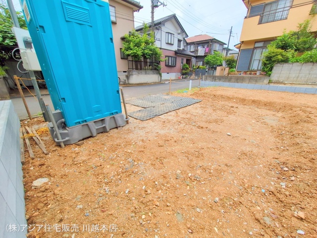 埼玉県坂戸市西坂戸4丁目の新築戸建て更地・土地写真 2025年6月8日撮影