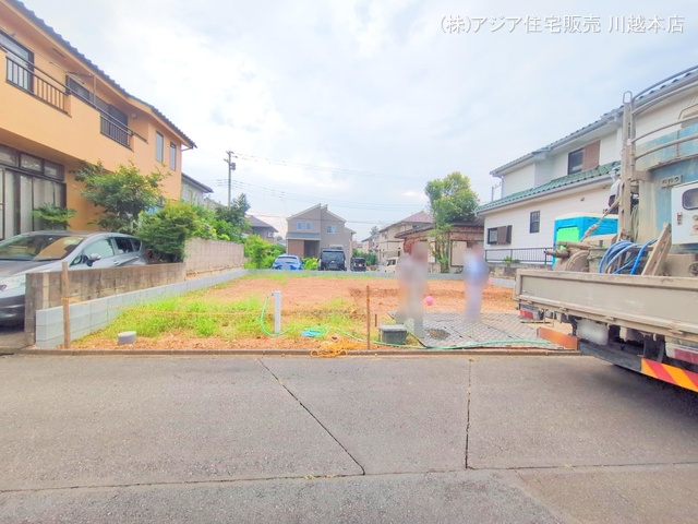 埼玉県坂戸市西坂戸4丁目の新築戸建て更地・土地写真 2025年7月1日撮影