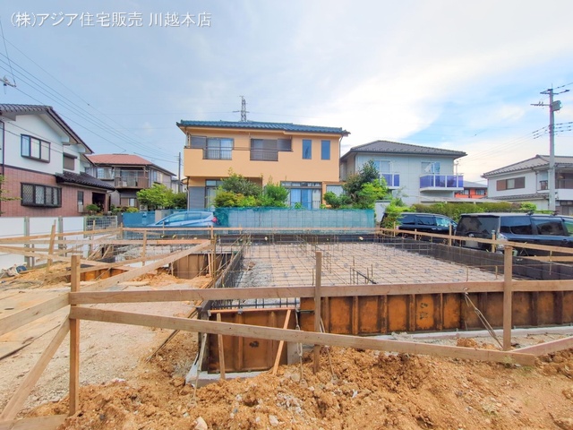埼玉県坂戸市西坂戸4丁目の新築戸建て基礎写真 2025年7月24日撮影