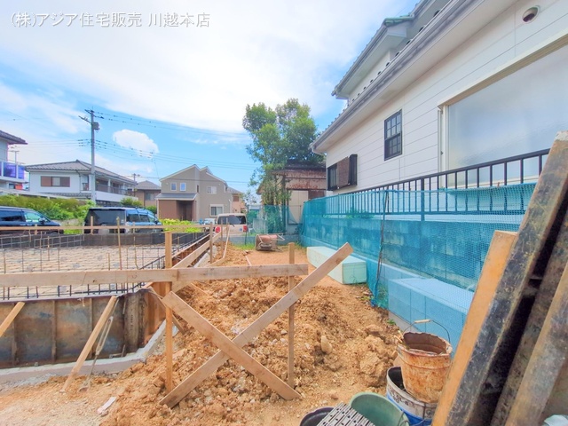 埼玉県坂戸市西坂戸4丁目の新築戸建て基礎写真 2025年7月24日撮影