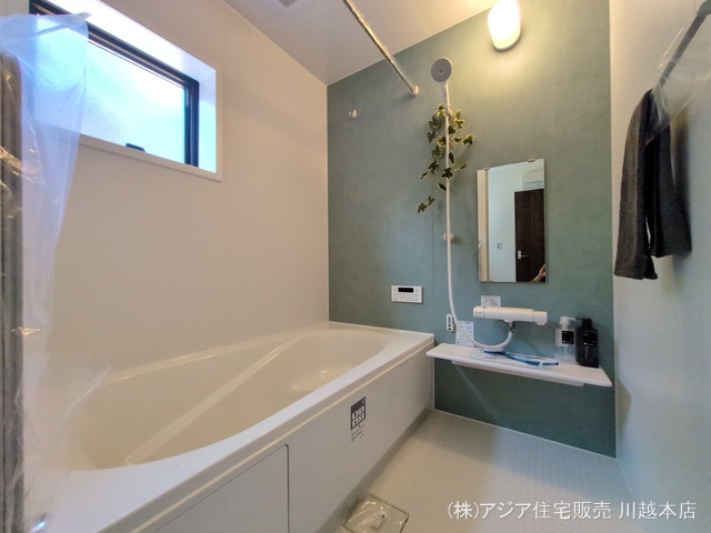 埼玉県狭山市柏原の新築戸建てお風呂写真 2025年9月25日撮影