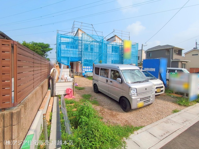 埼玉県狭山市柏原の新築戸建てシート写真 2025年7月6日撮影
