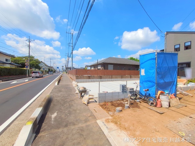 埼玉県狭山市柏原の新築戸建て外構写真 2025年7月30日撮影