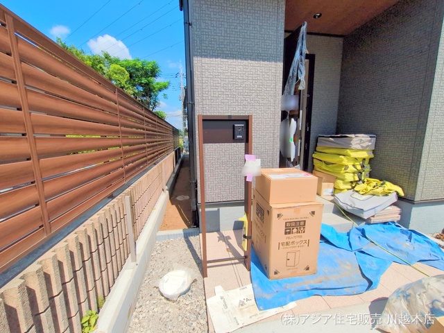 埼玉県狭山市柏原の新築戸建て外構写真 2025年7月30日撮影