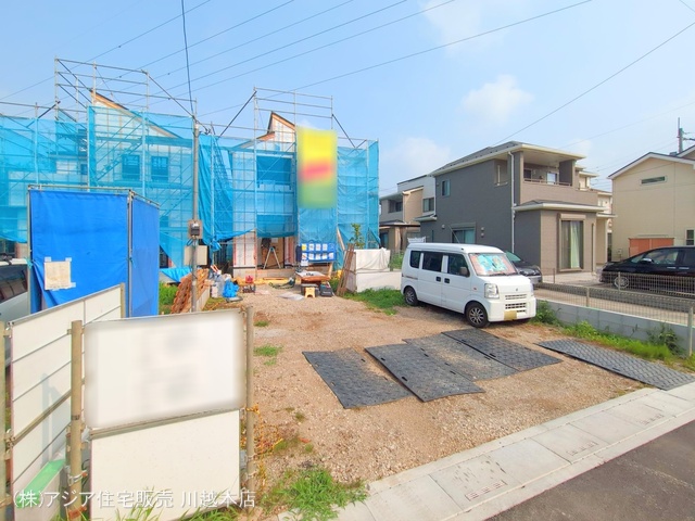 埼玉県狭山市柏原の新築戸建てシート写真 2025年7月6日撮影