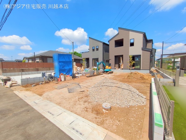 埼玉県狭山市柏原の新築戸建て外構写真 2025年7月30日撮影