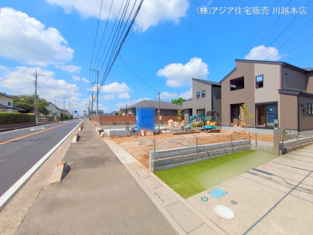 埼玉県狭山市柏原の新築戸建て外構写真 2025年7月30日撮影